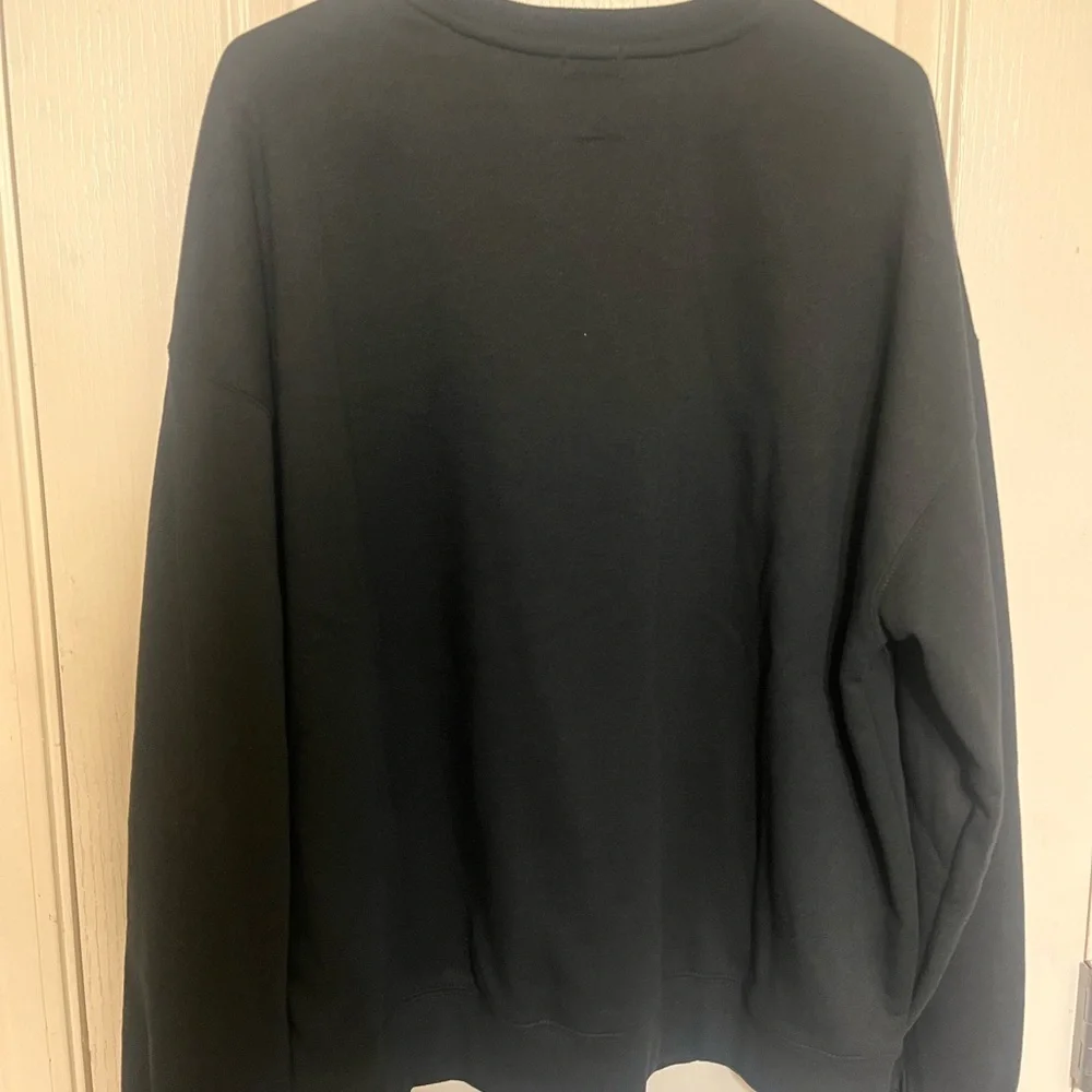 RSQ Black Crewneck Sweater with Textured Knit